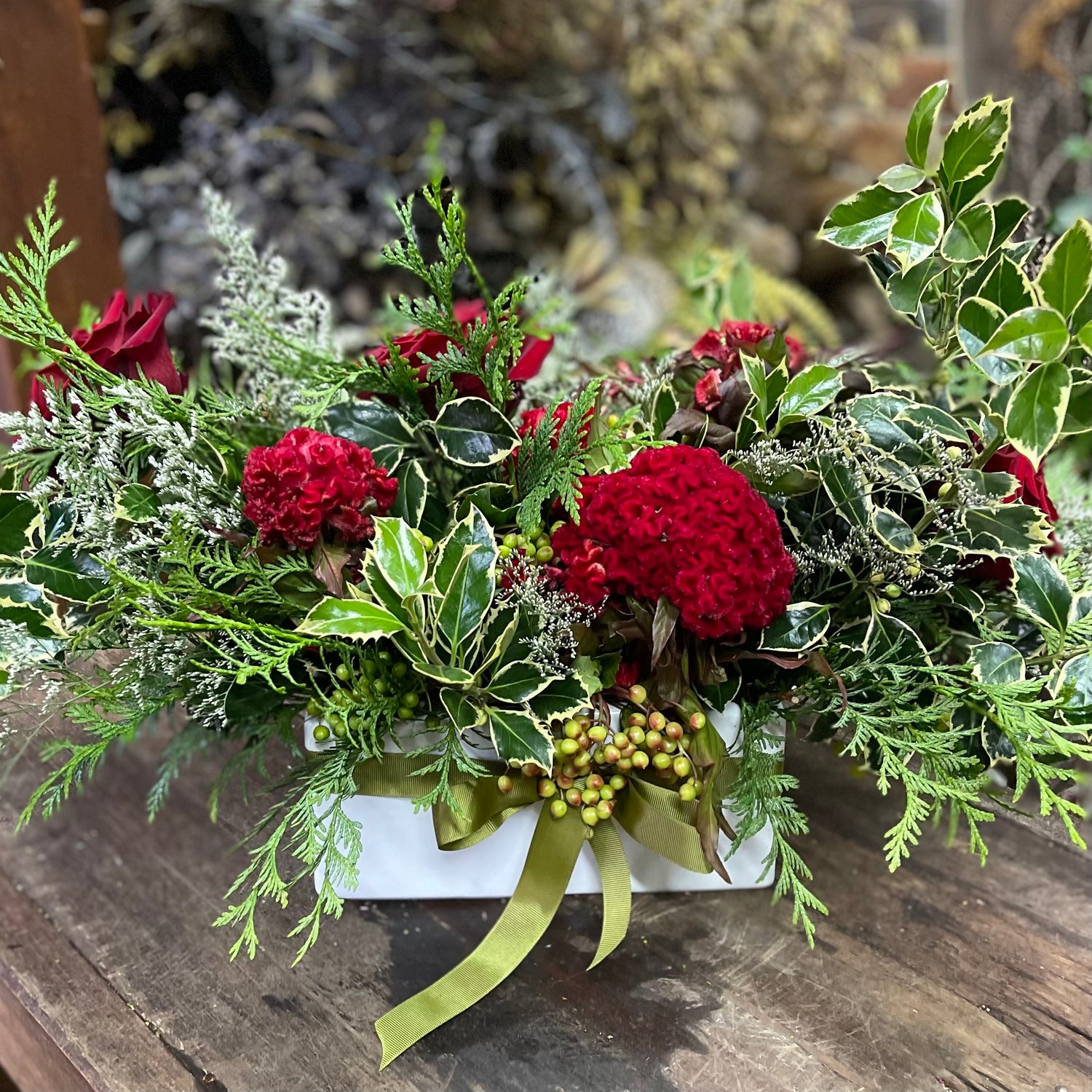 Christmas Table Centrepieces