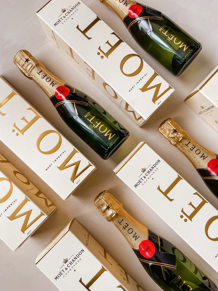 Bottles of Moet